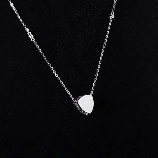 14k Gold 2.24 Ctw Natural Sapphire & Diamond Pendant( Without Chain ) - 2