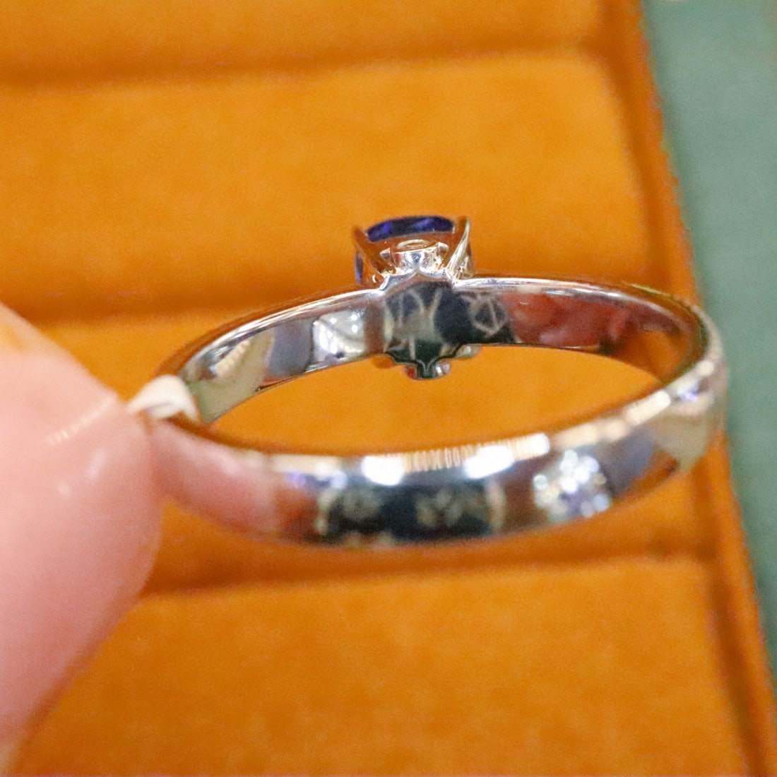 14k Gold 1.54 Ctw Natural Sapphire & Diamond Ring - 4