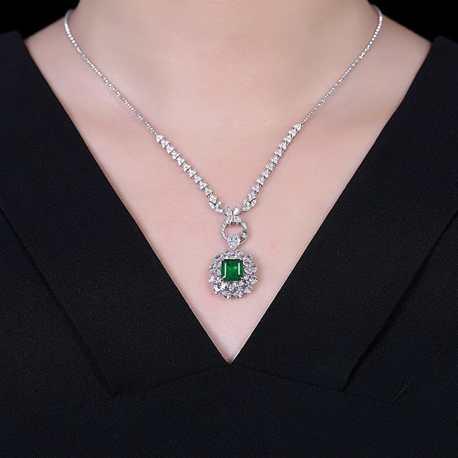 14k Gold 4.86 Ctw Natural Emerald & Sapphire Ring/pendant( Without Chain ) - 5
