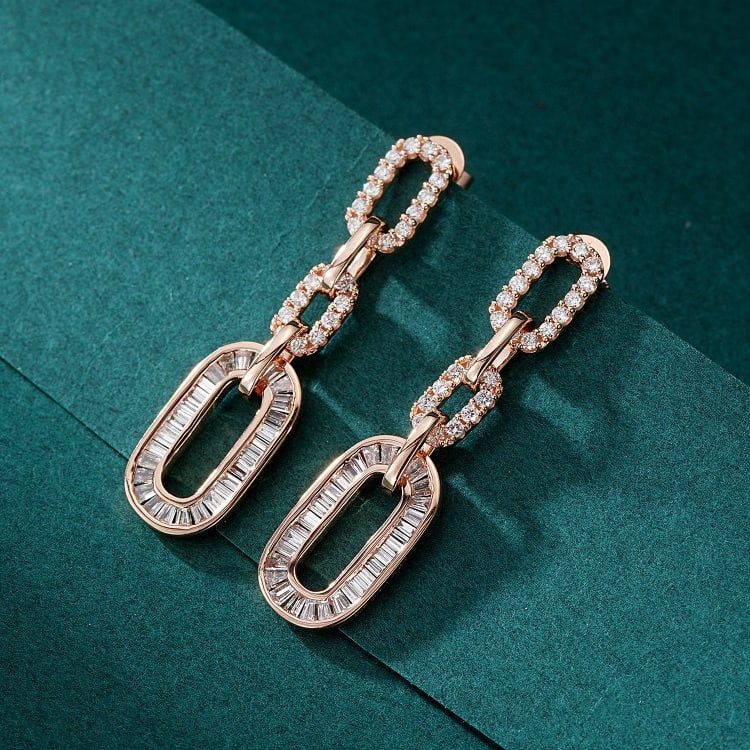 14k Gold 1.3 Ctw Natural H Diamond Earrings - 2