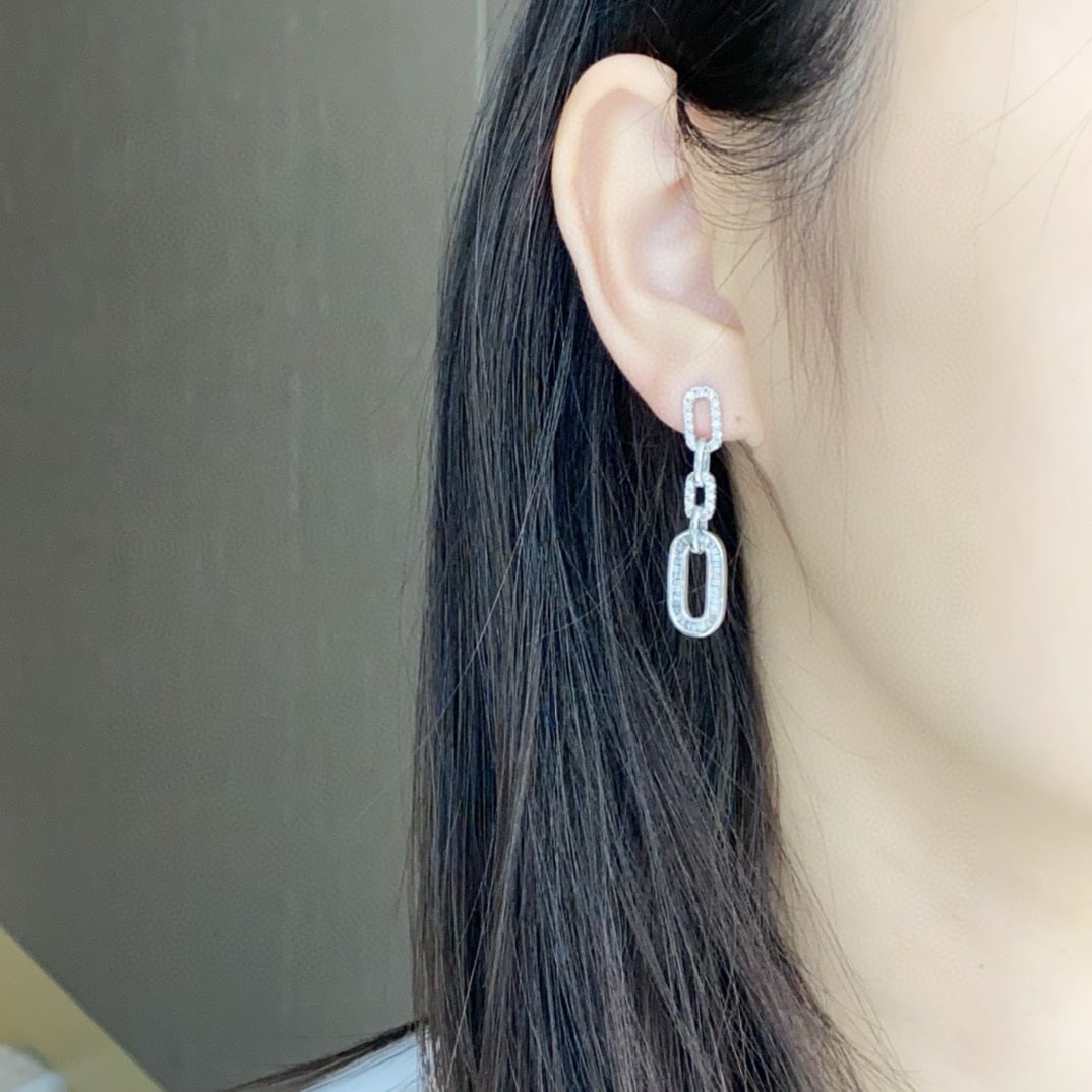 14k Gold 1.3 Ctw Natural H Diamond Earrings - 3
