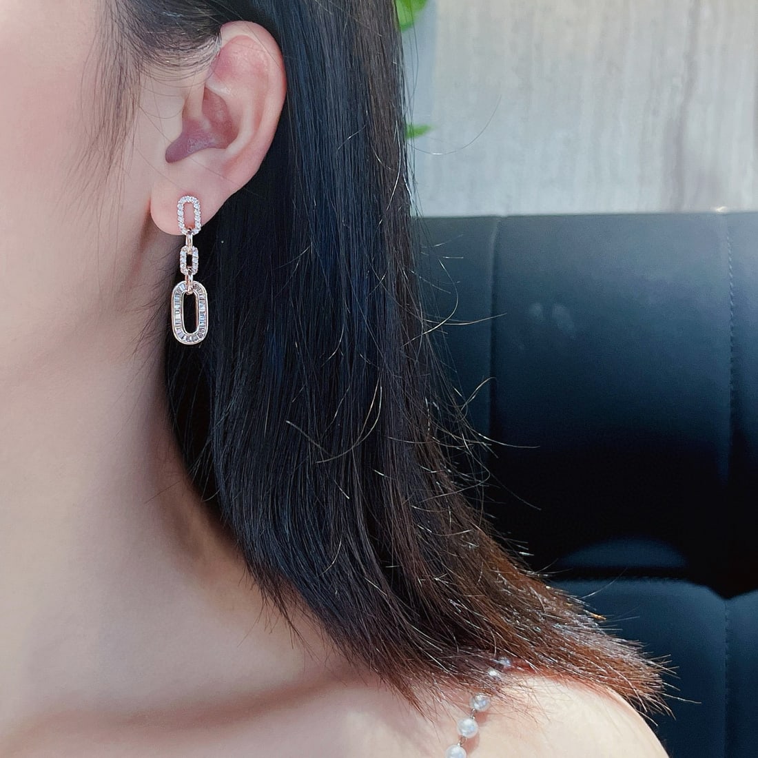 14k Gold 1.3 Ctw Natural H Diamond Earrings - 5