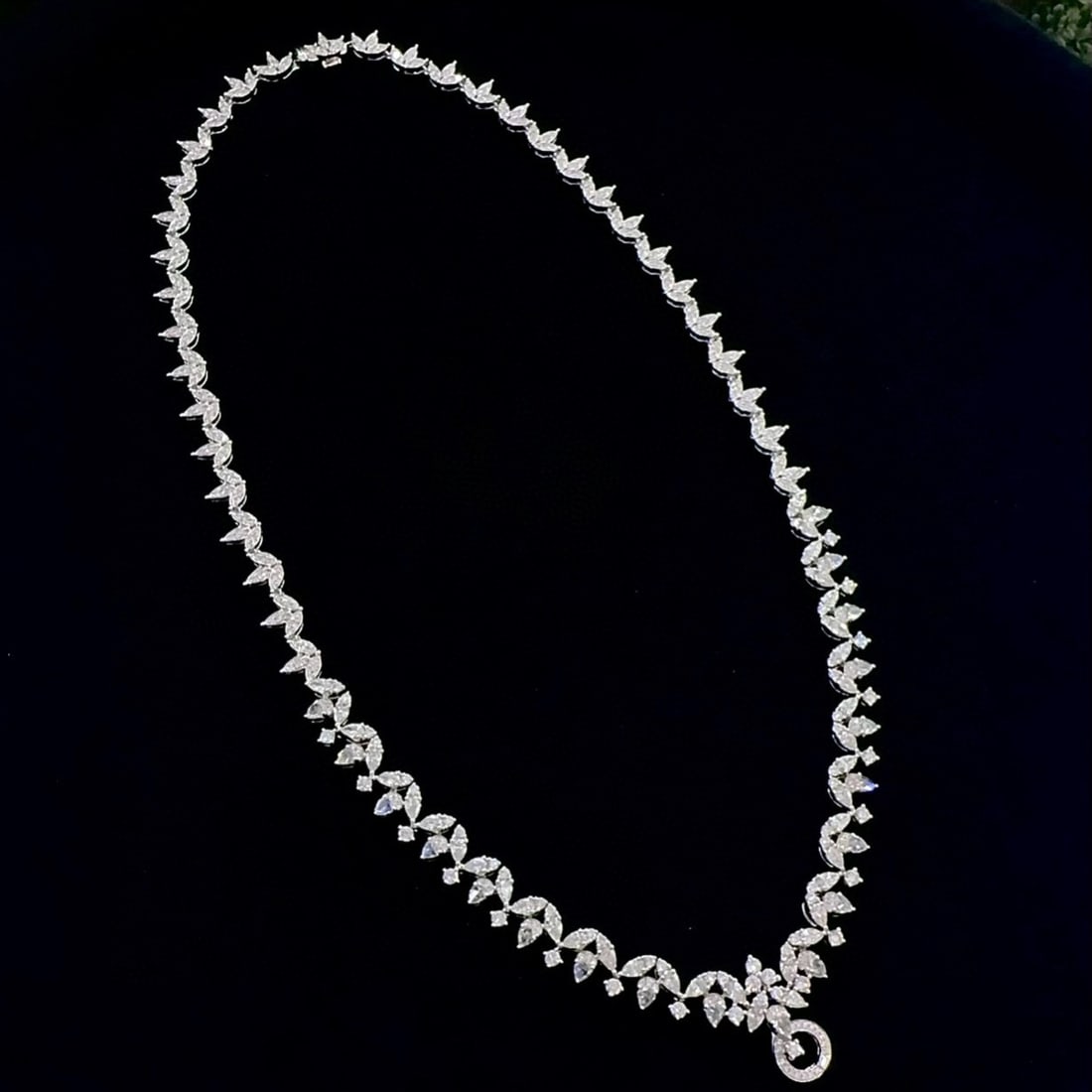 14k Gold 6.28 Ct Natural H Diamond Necklace - 3