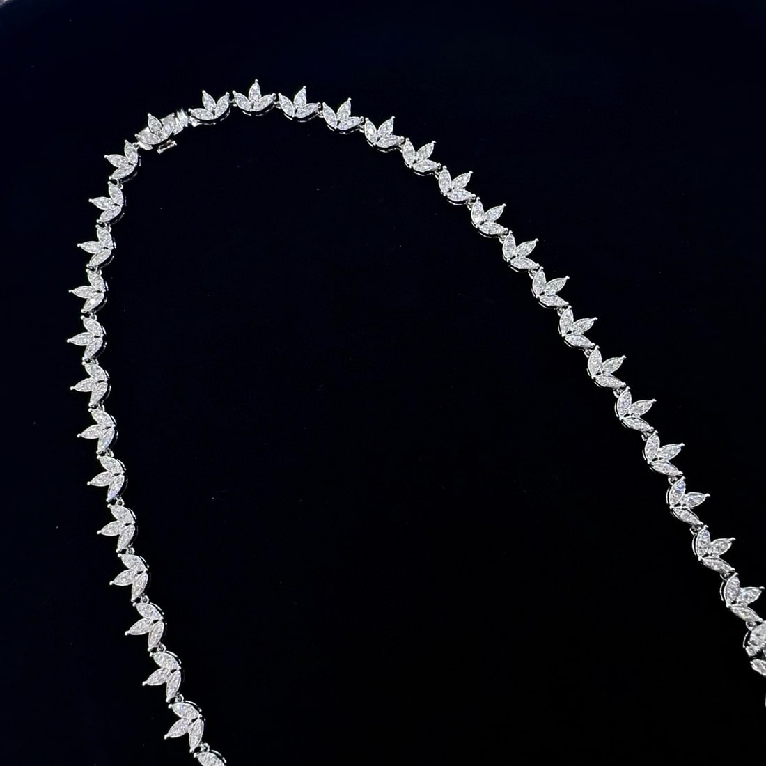 14k Gold 6.28 Ct Natural H Diamond Necklace - 4