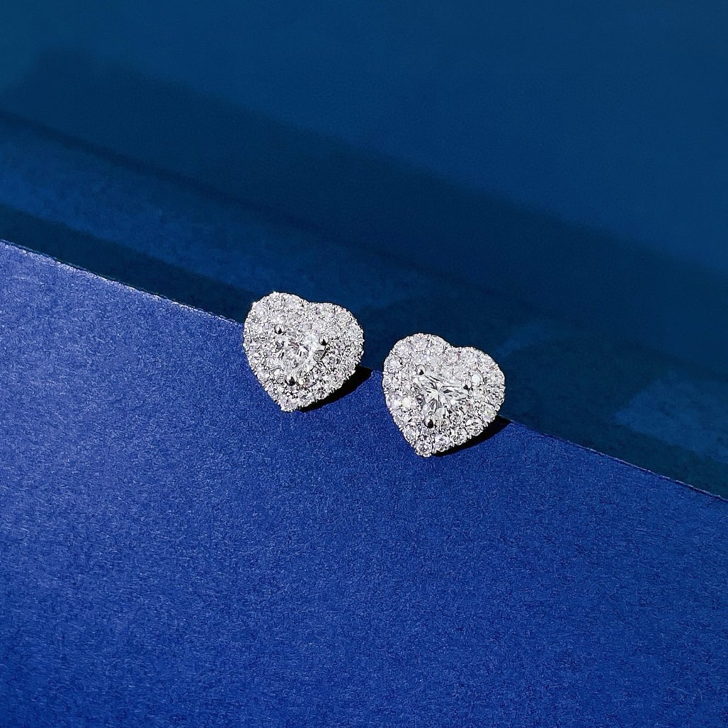 14k Gold 0.56 Ctw Natural H Diamond Earrings - 4