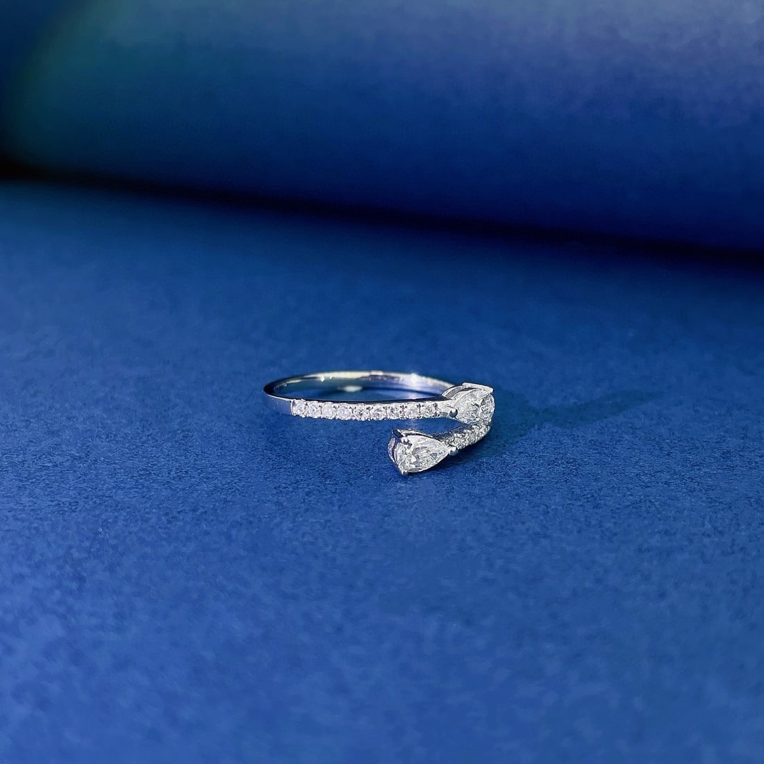 14k Gold 0.40 Ctw Natural H Diamond Ring - 3