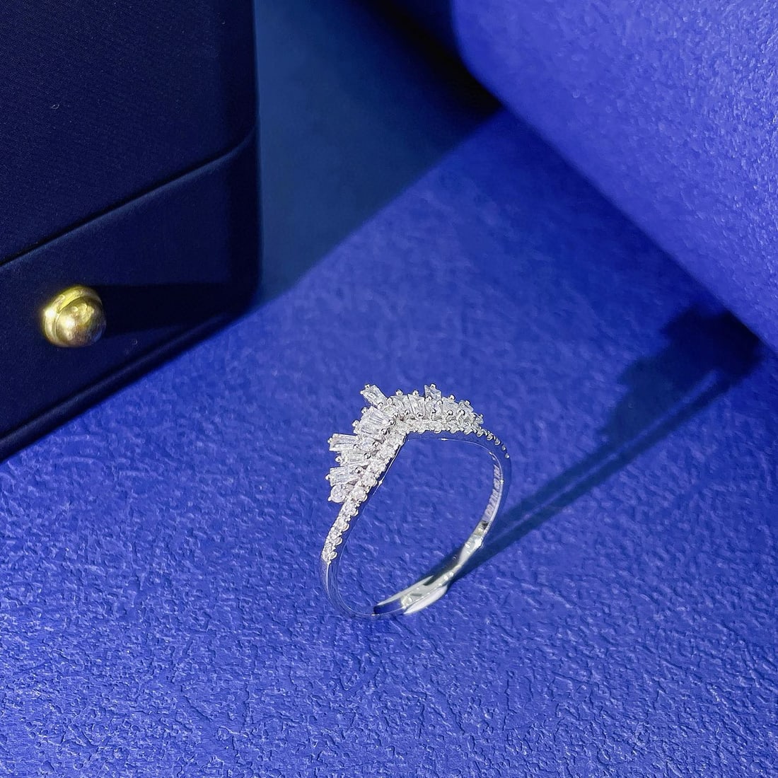 14k Gold 0.4 Ct Natural H Diamond Ring - 2