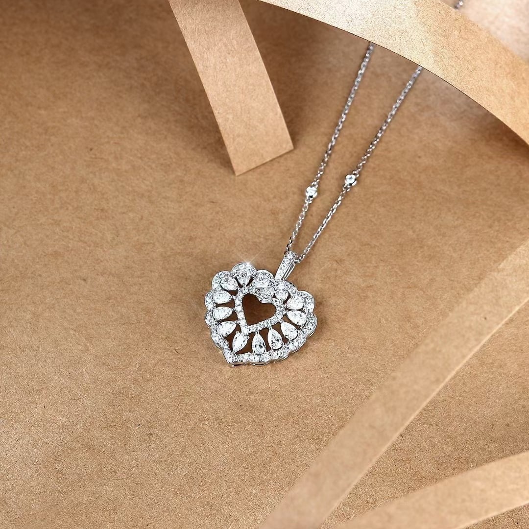 14k Gold 1.19 Ctw Natural H Diamond Pendant( Without Chain ) - 2