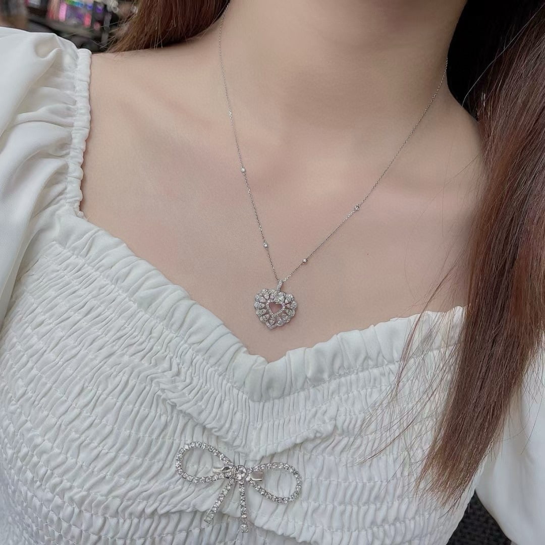 14k Gold 1.19 Ctw Natural H Diamond Pendant( Without Chain ) - 3