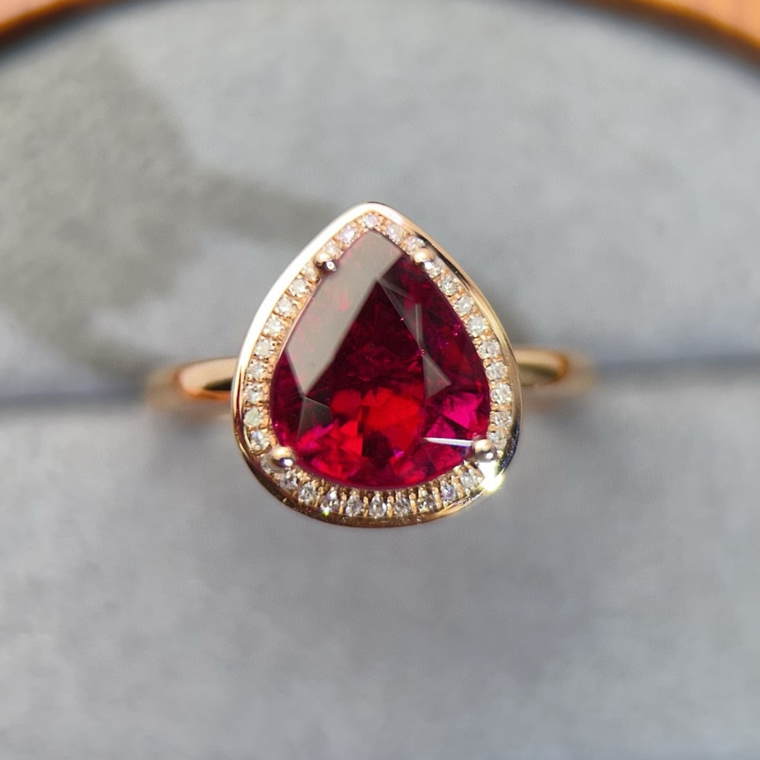 14k Gold 3.41 Ct Natural Tourmaline & Diamond Ring - 6