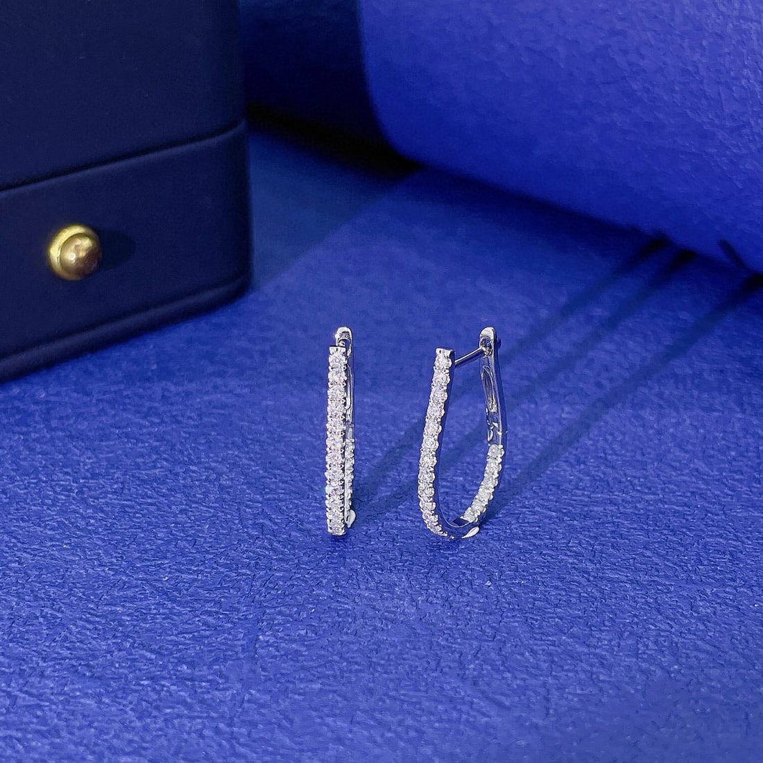14k Gold 0.32 Ct Natural H Diamond Earrings - 2