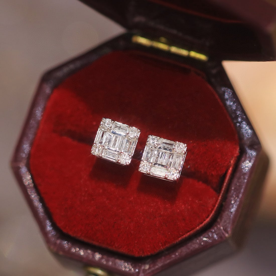 14k Gold 0.35 Ct Natural H Diamond Earrings - 2