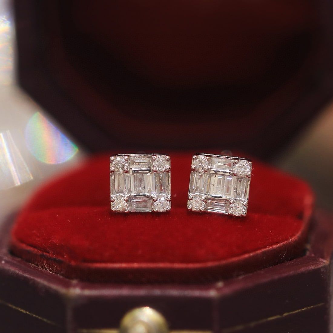 14k Gold 0.35 Ct Natural H Diamond Earrings - 3