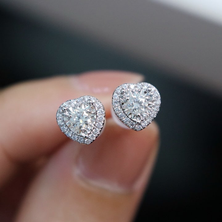 14k Gold 0.29 Ct Natural H Diamond Earrings - 3