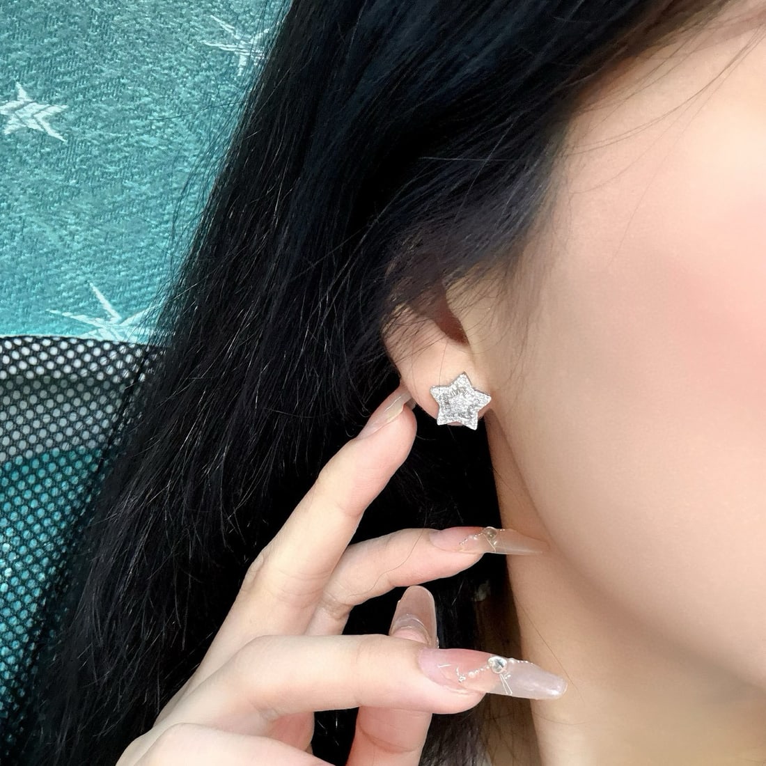 14k Gold 0.7 Ct Natural H Diamond Earrings - 3