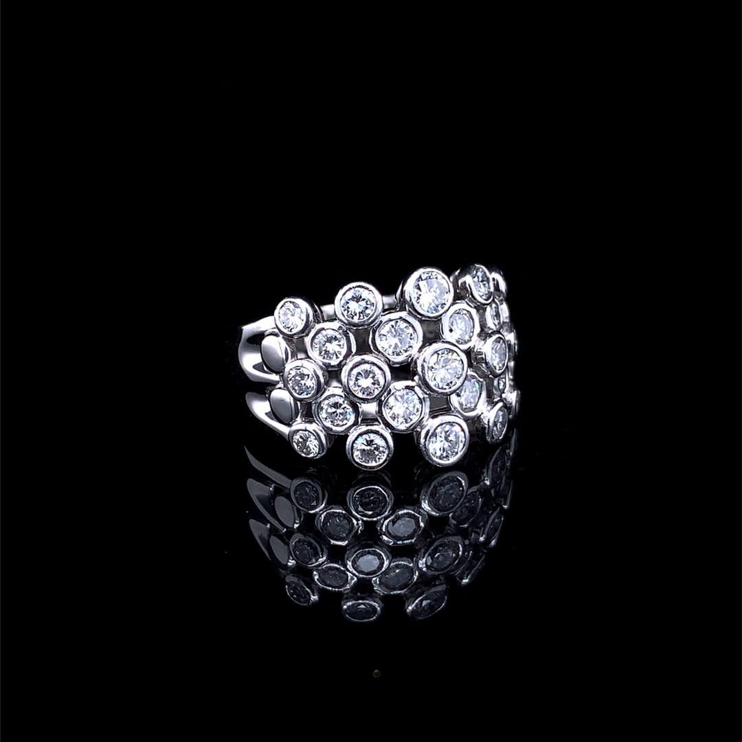 14k Gold 1.5 Ct Natural H Diamond Ring - 3