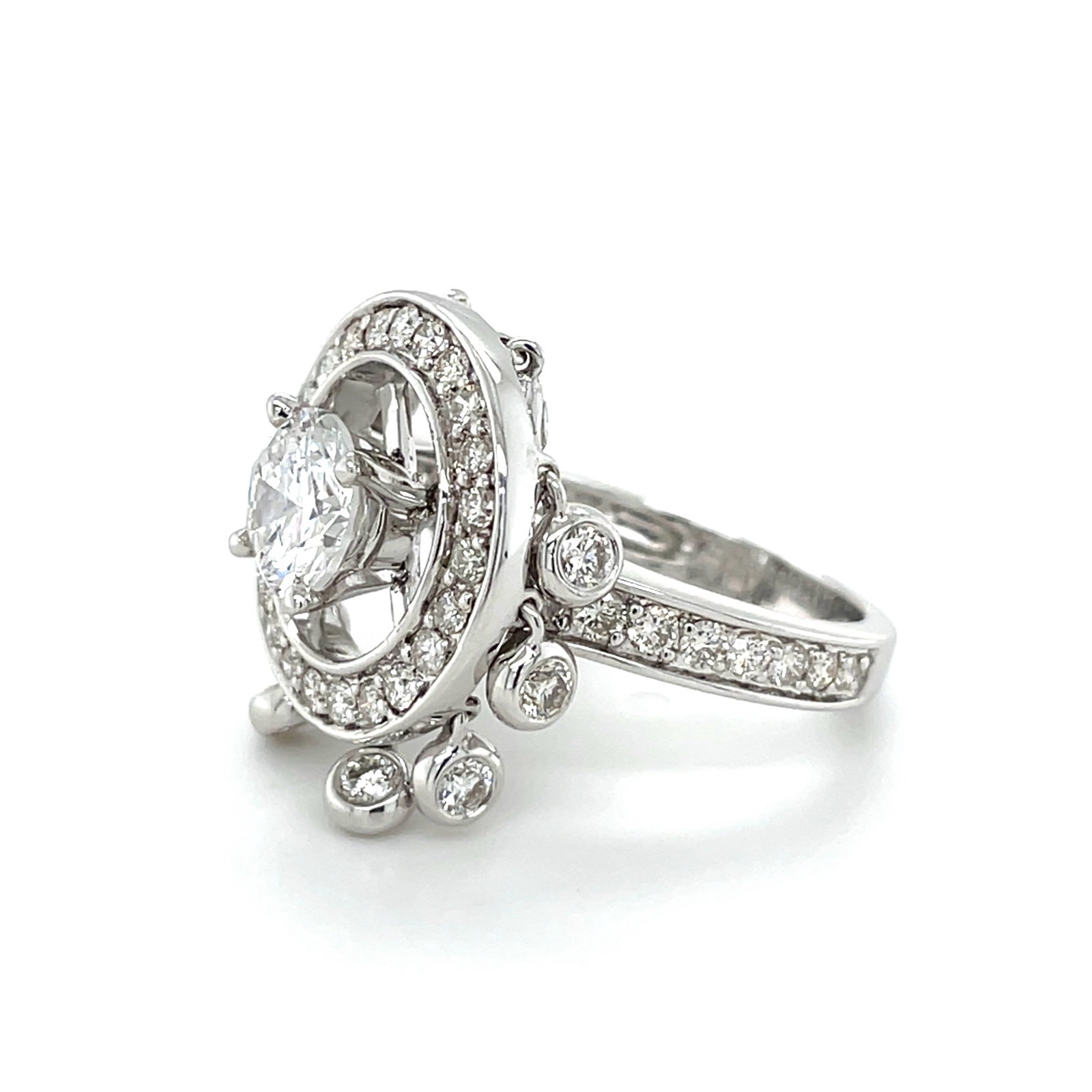 14k Gold 3.04 Ctw Natural H Diamond Ring - 3