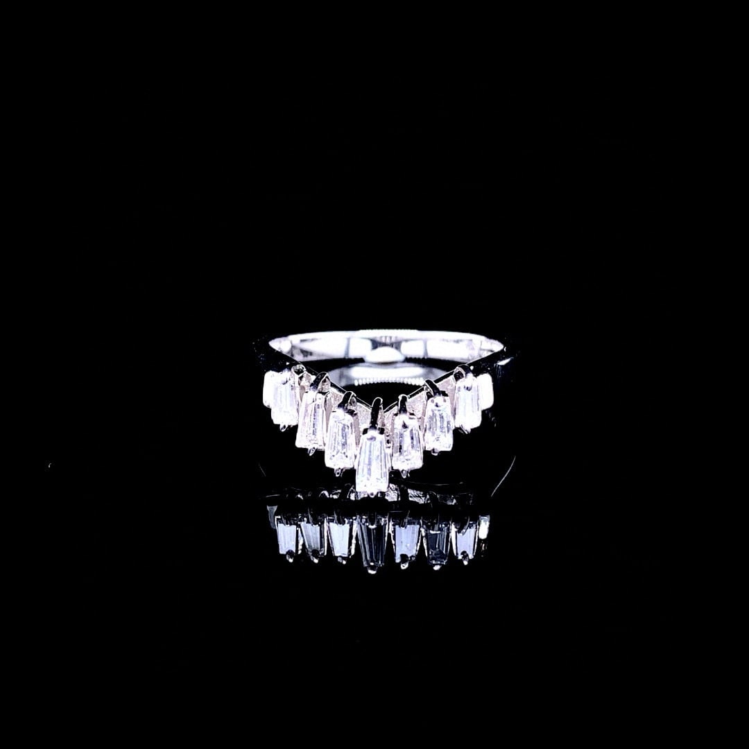 14k Gold 0.41 Ct Natural H Diamond Ring - 5