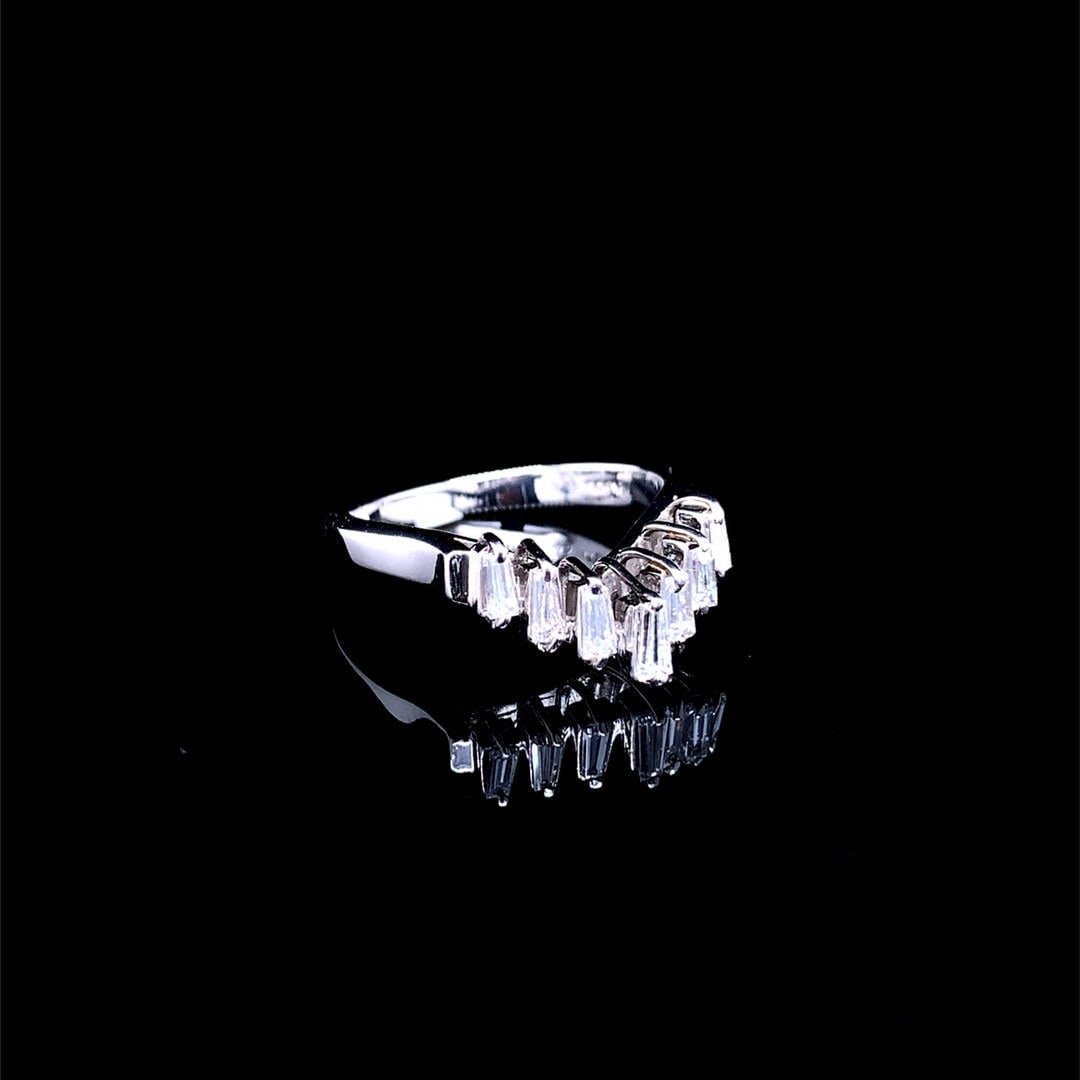 14k Gold 0.41 Ct Natural H Diamond Ring - 7