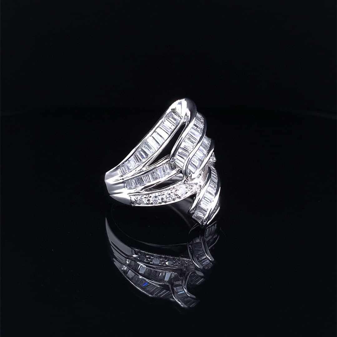 14k Gold 2.04 Ctw Natural H Diamond Ring - 2