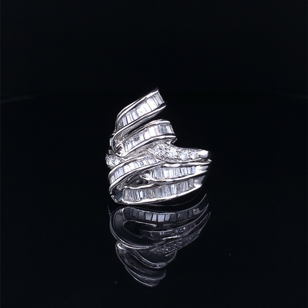 14k Gold 2.04 Ctw Natural H Diamond Ring - 3