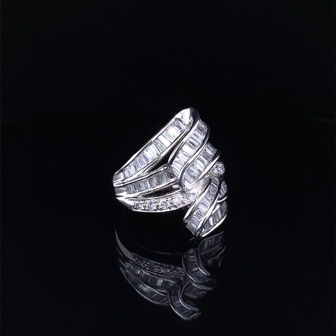 14k Gold 2.04 Ctw Natural H Diamond Ring - 4