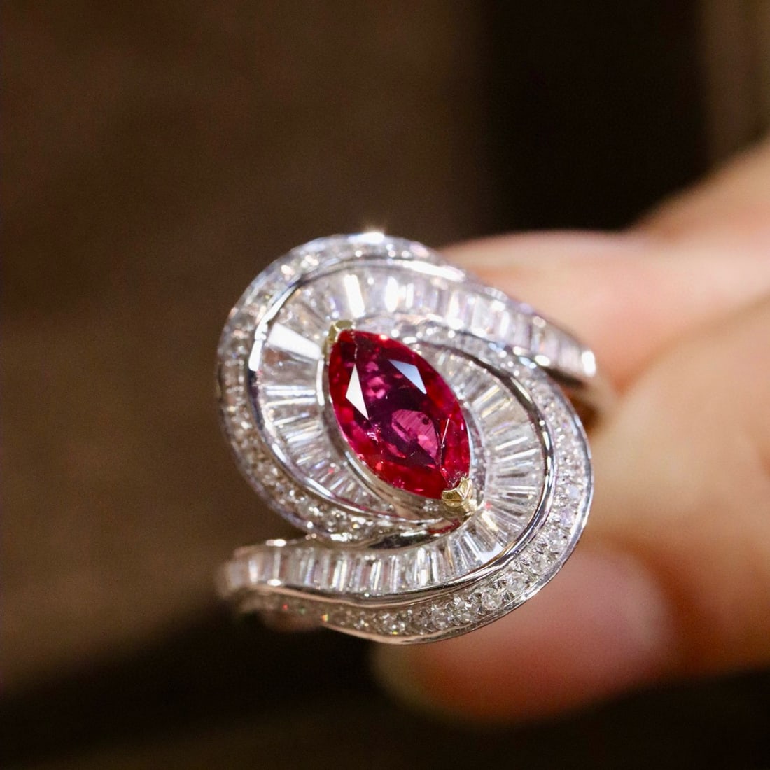 14k Gold 1.36 Ctw Natural Ruby & Diamond Ring - 6