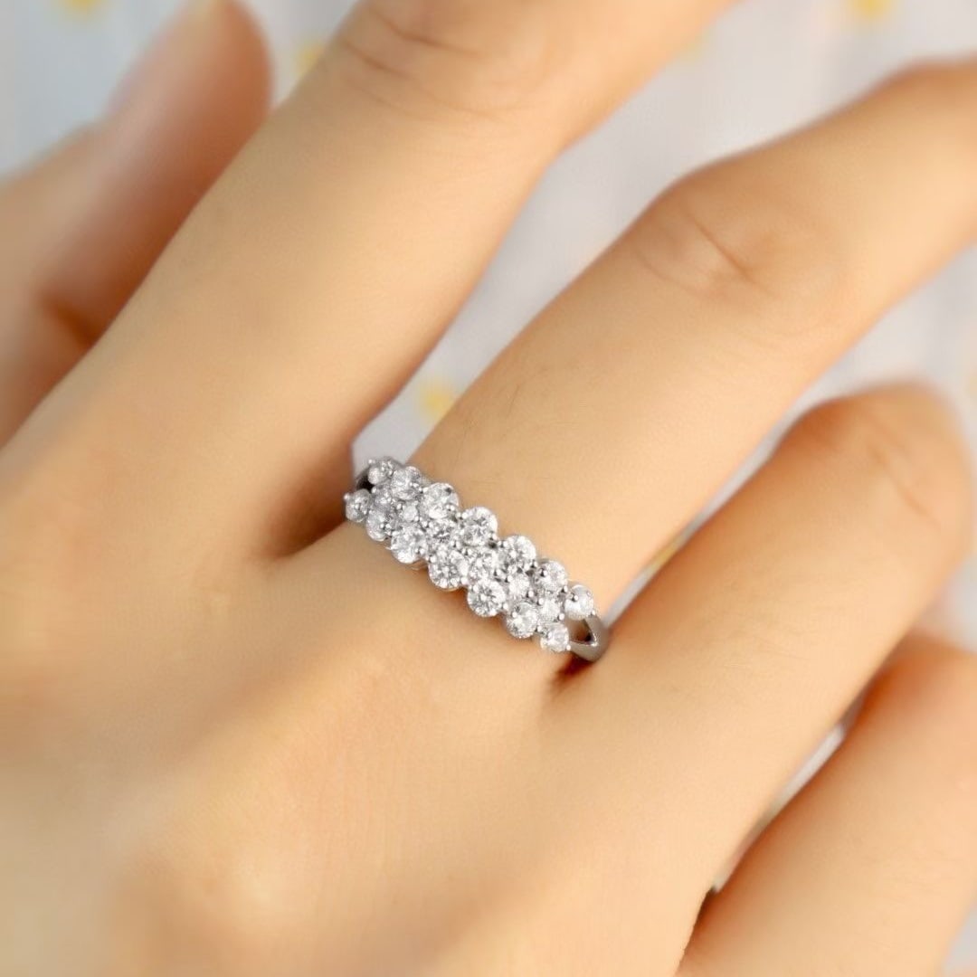 14k Gold 1.00 Ct Natural H Diamond Ring - 2