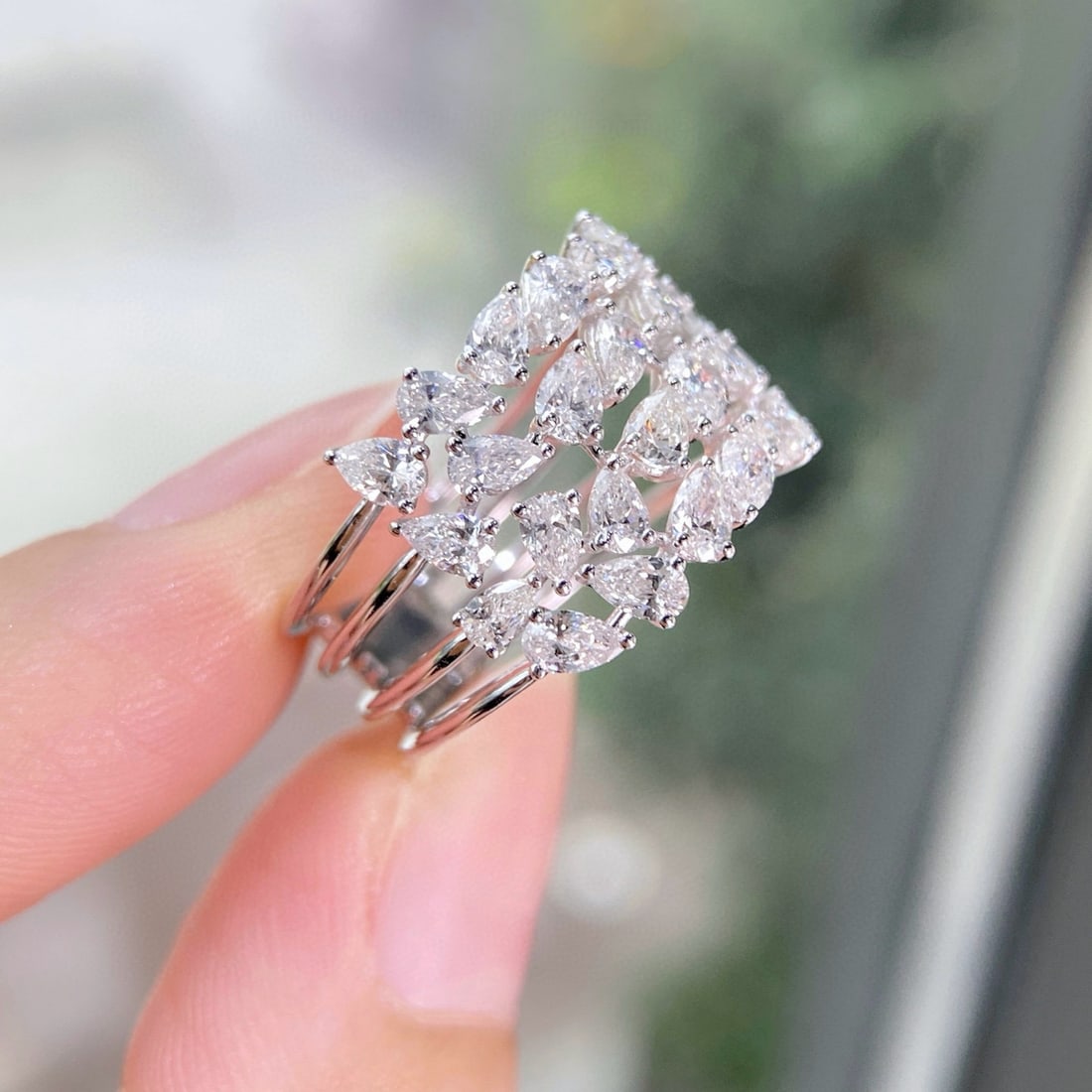 14k Gold 2.44 Ct Natural H Diamond Ring - 2