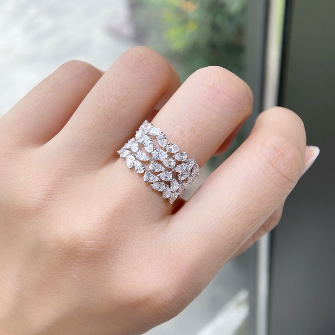 14k Gold 2.44 Ct Natural H Diamond Ring - 3