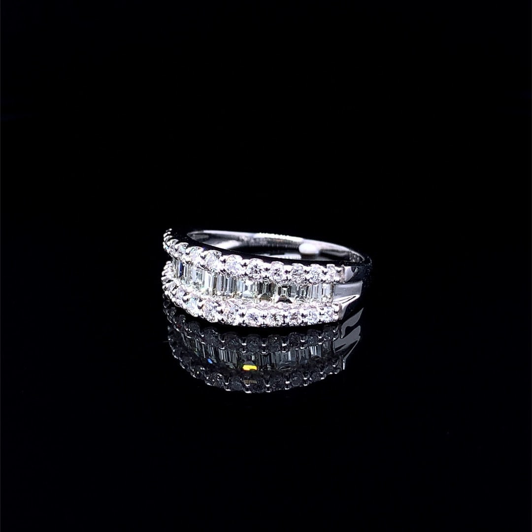 14k Gold 1.00 Ct Natural H Diamond Ring - 2