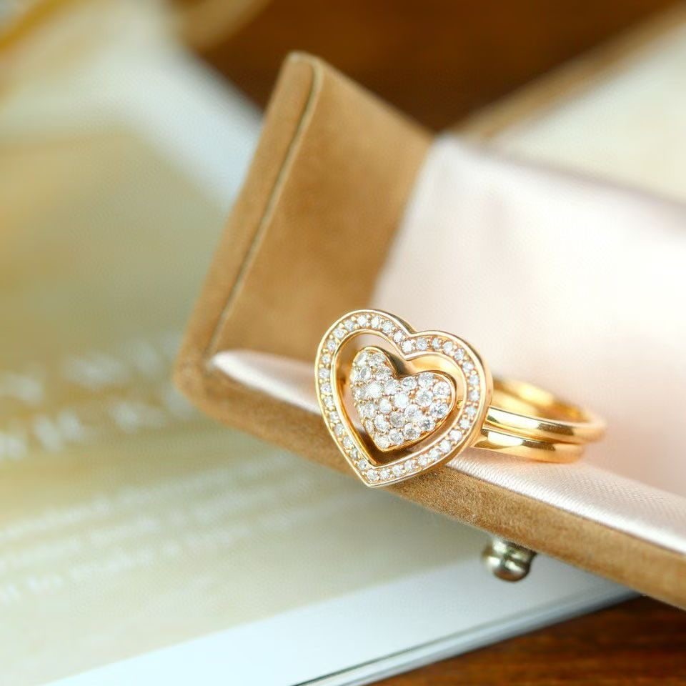 14k Gold 0.40 Ct Natural H Diamond Ring - 2