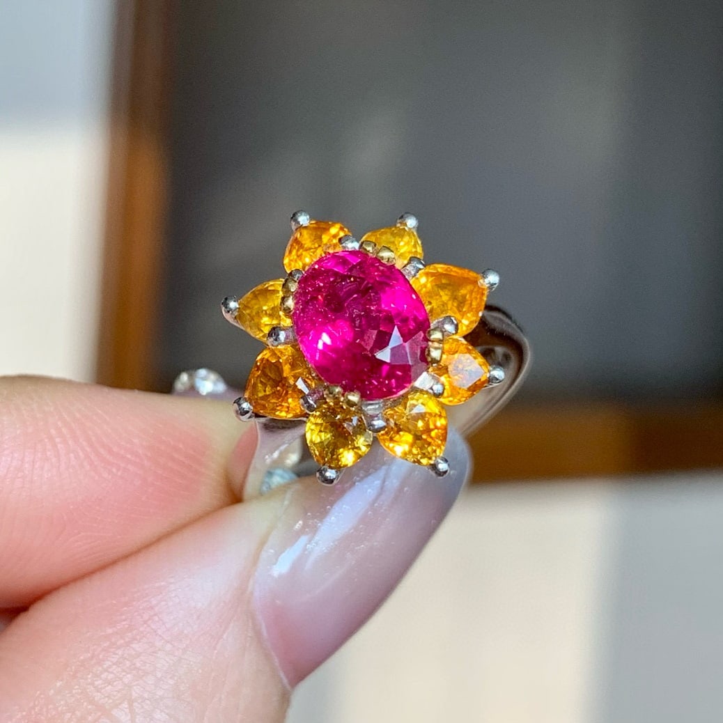 14k Gold 1.65 Ct Natural Tourmaline Ring - 3