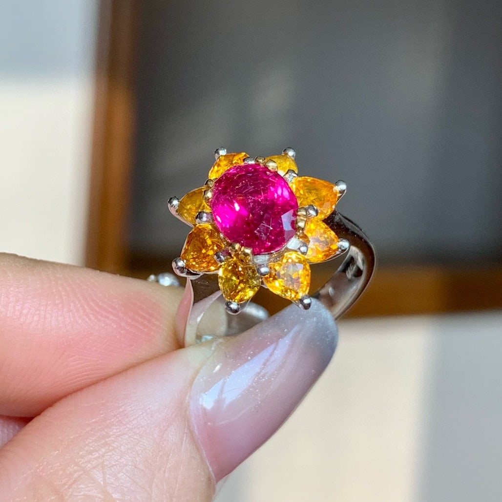 14k Gold 1.65 Ct Natural Tourmaline Ring - 4