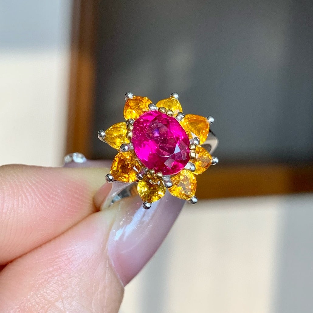 14k Gold 1.65 Ct Natural Tourmaline Ring - 5
