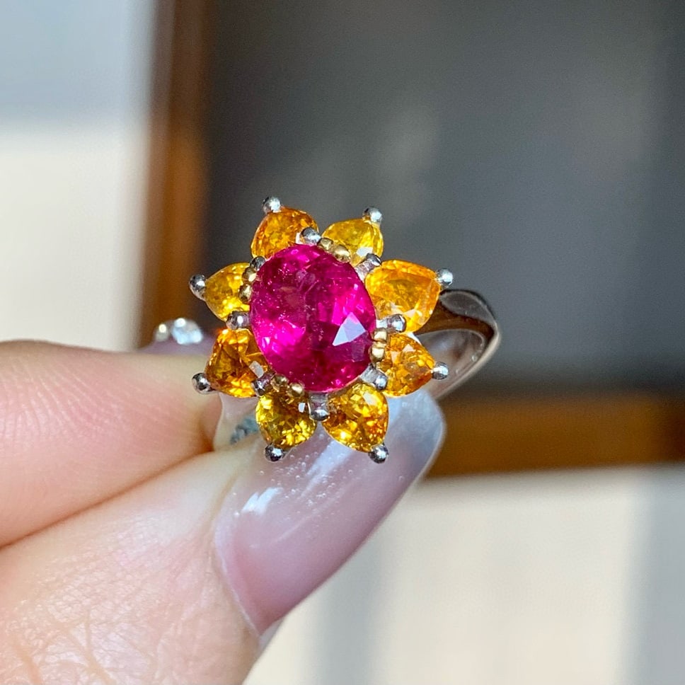 14k Gold 1.65 Ct Natural Tourmaline Ring - 6