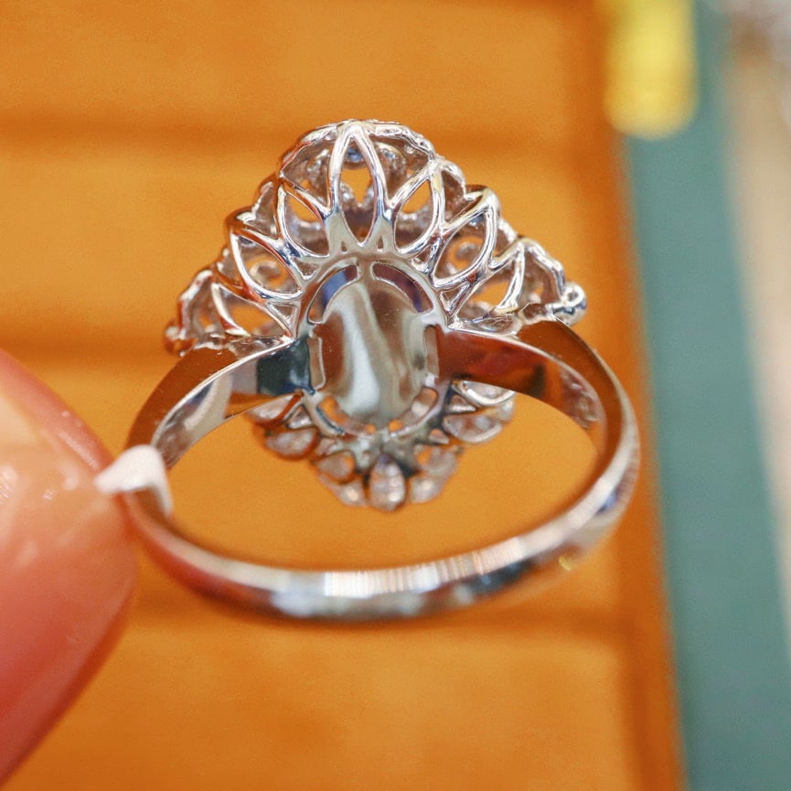 14k Gold 1.19 Ctw Natural Sapphire & Sapphire Ring - 4