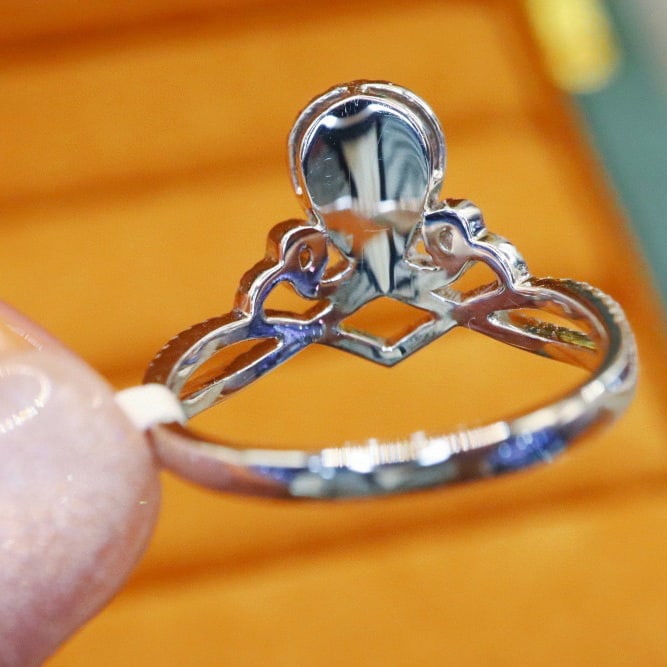 14k Gold 1.43 Ctw Natural Sapphire & Diamond Ring - 4