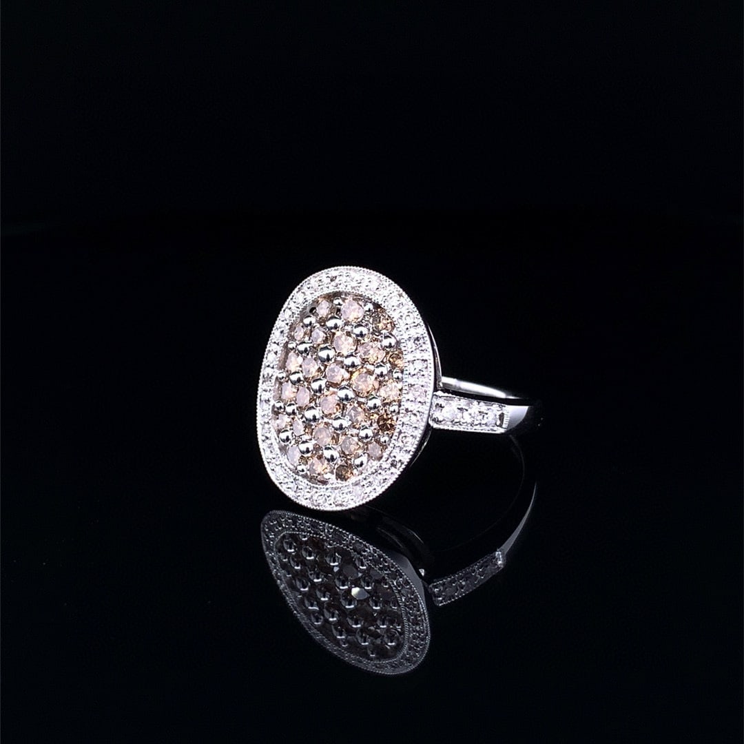 14k Gold 1 Ct Natural H Diamond Ring - 2