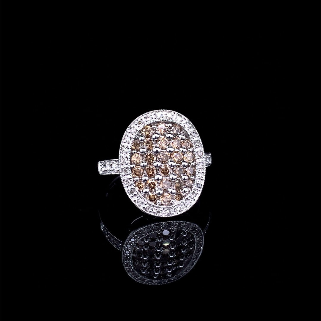 14k Gold 1 Ct Natural H Diamond Ring - 3