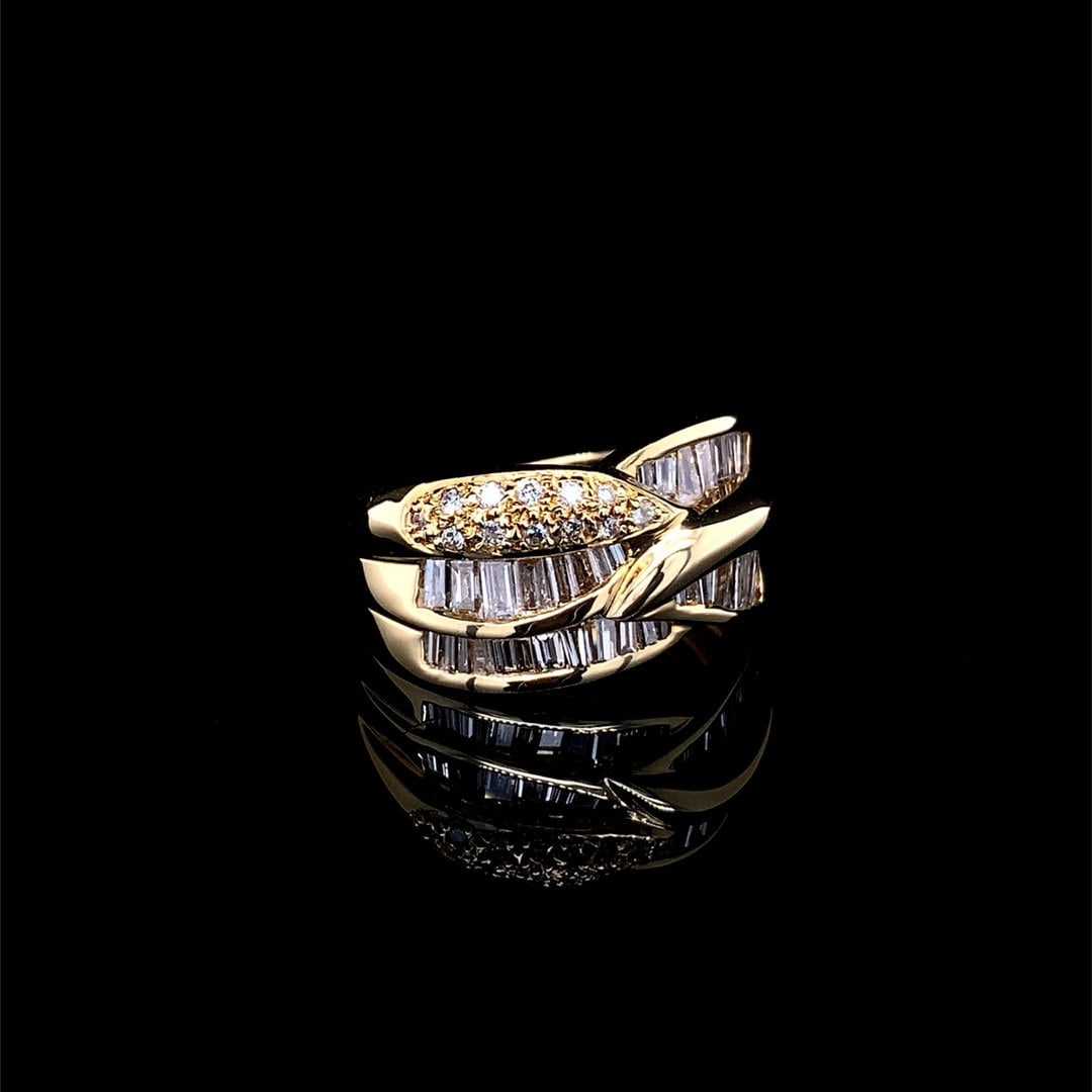 14k Gold 1.09 Ct Natural H Diamond Ring - 2