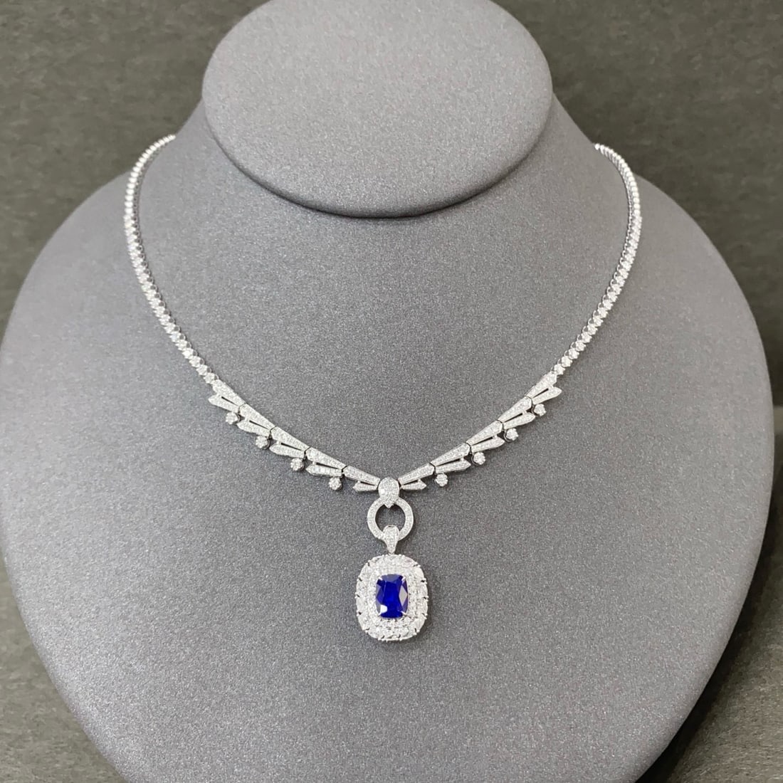 14k Gold 2.48 Ctw Natural Sapphire & Diamond Ring/pendant( Without Chain ) - 5