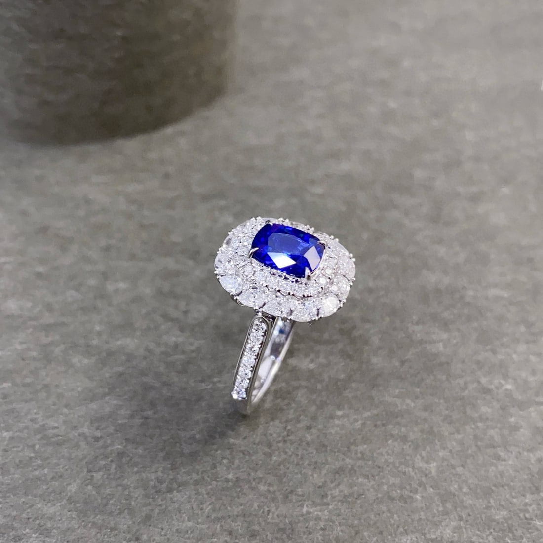 14k Gold 2.48 Ctw Natural Sapphire & Diamond Ring/pendant( Without Chain ) - 6