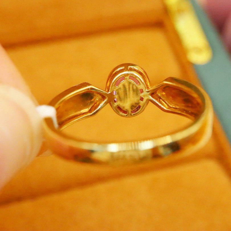 14k Gold 1.23 Ctw Natural Sapphire & Diamond Ring - 5