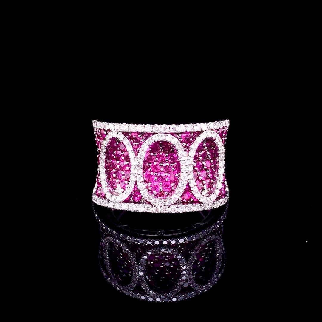14k Gold 2.70 Ctw Natural Ruby & Diamond Ring (1 of 4)