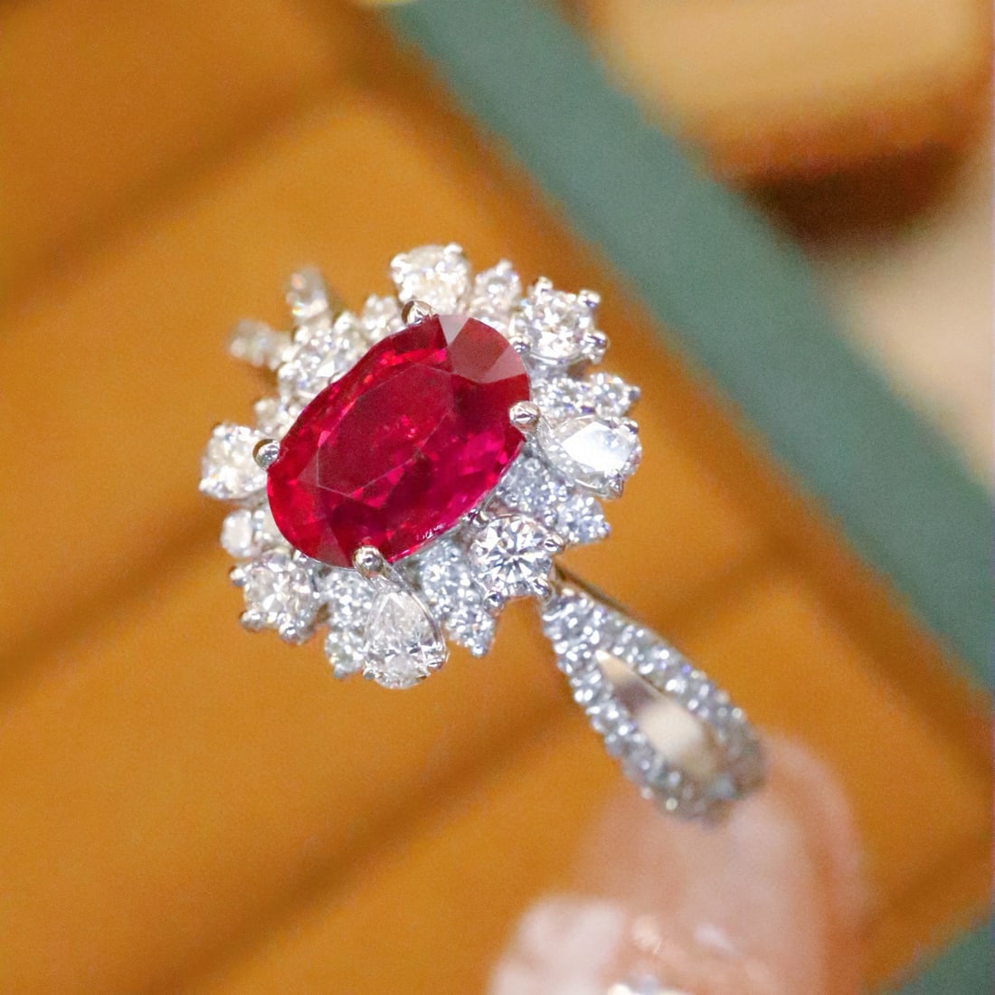 14k Gold 1.50 Ctw Natural Ruby & Diamond Ring - 3