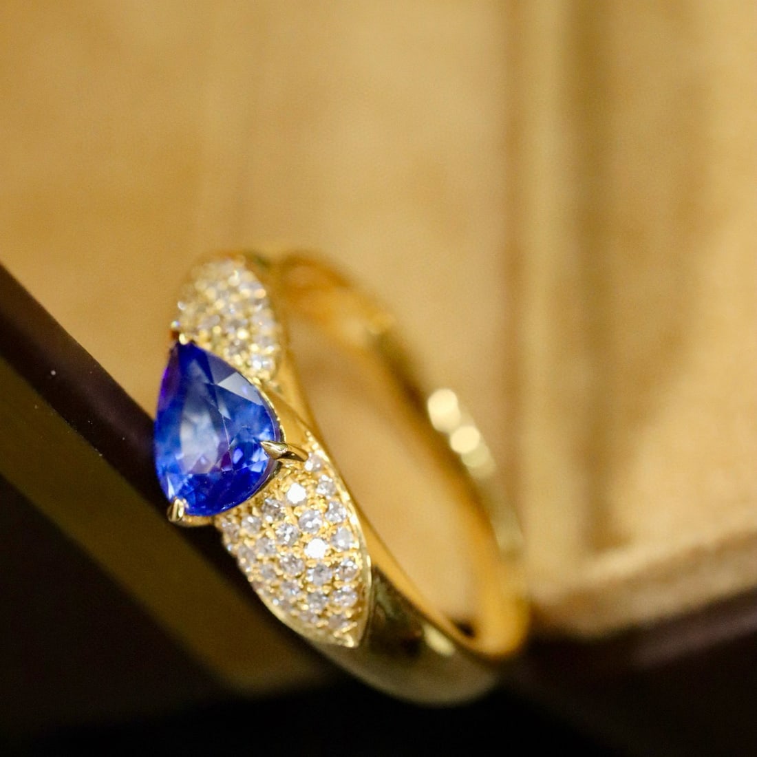 14k Gold 1.07 Ctw Natural Sapphire & Diamond Ring - 4