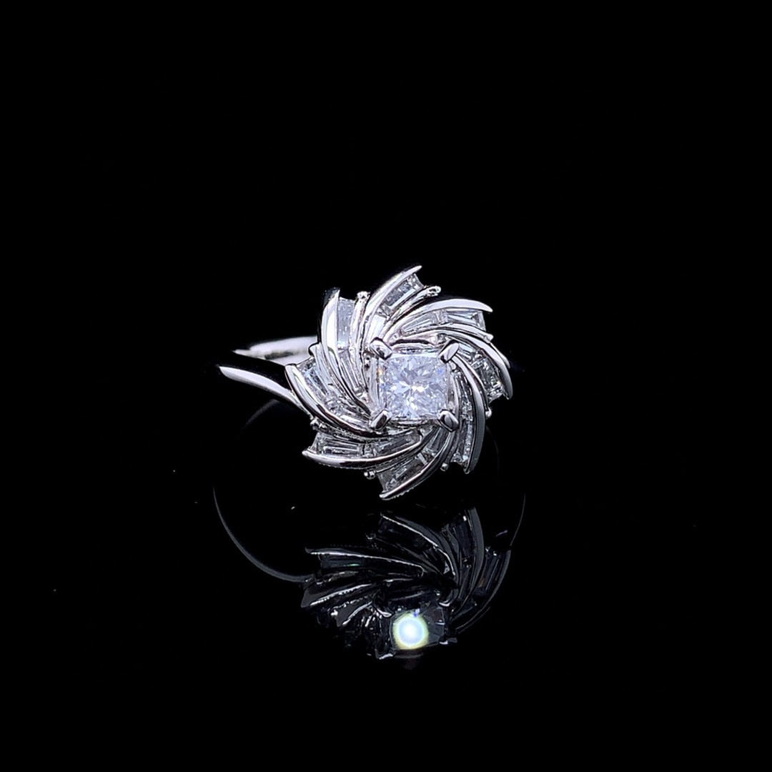 14k Gold 0.80 Ctw Natural H Diamond Ring - 3