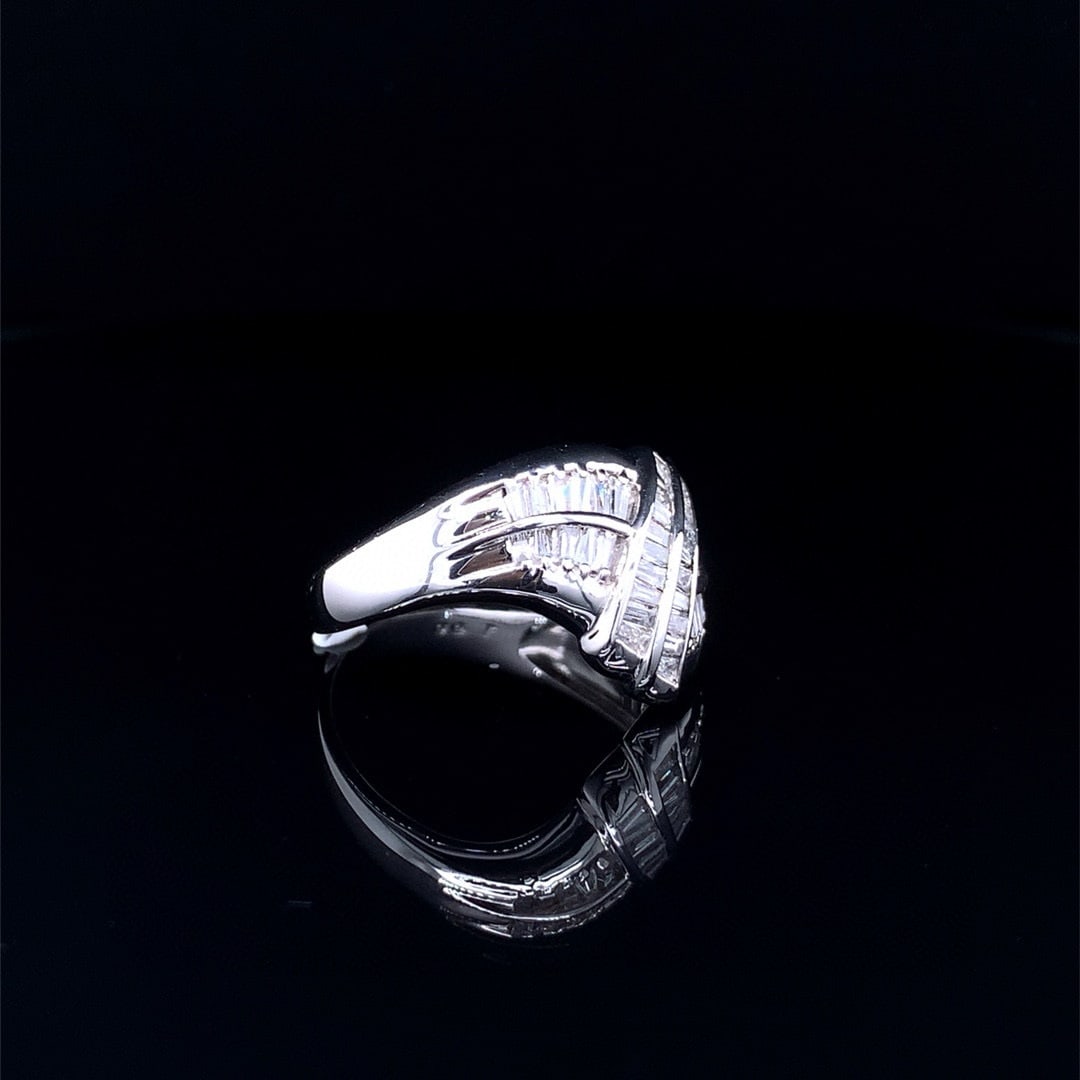 14k Gold 1 Ct Natural H Diamond Ring - 3