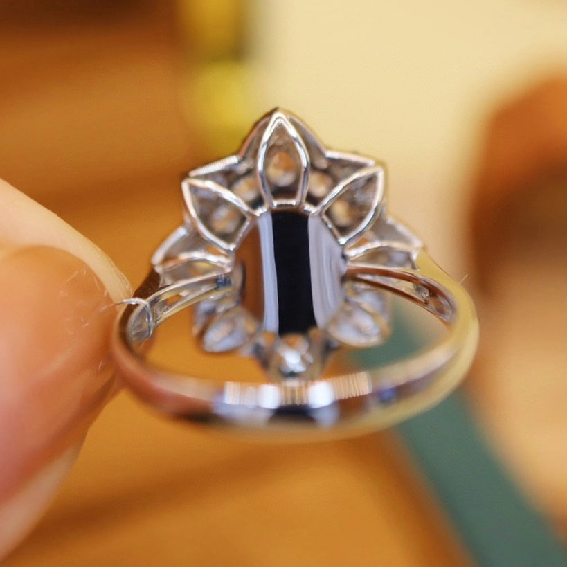 14k Gold 2.65 Ctw Natural Sapphire & Sapphire Ring - 4
